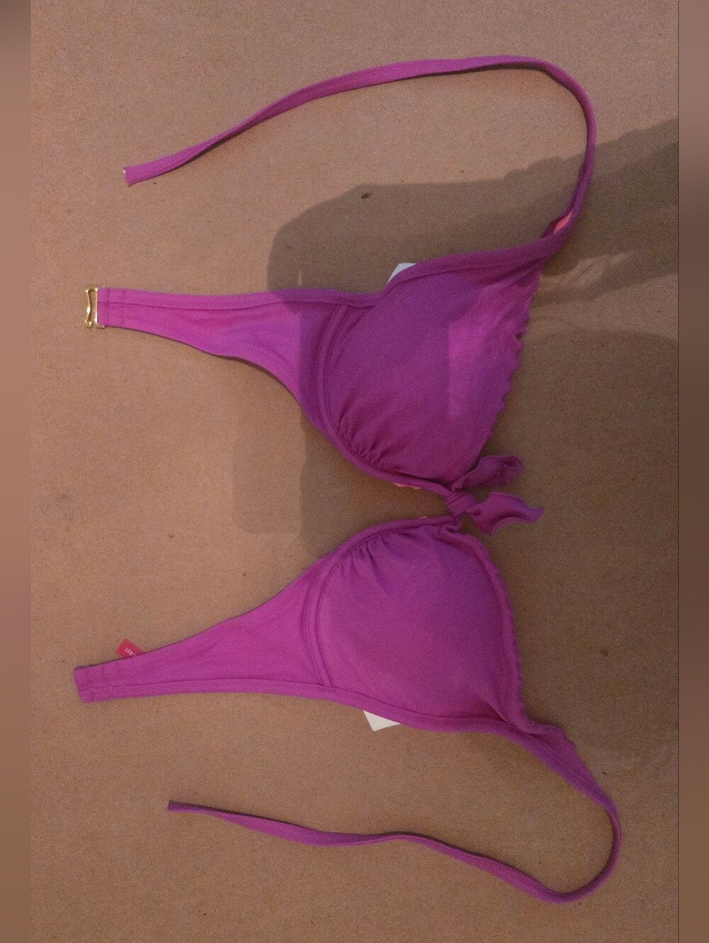 Victoria's Secret Purple & Hot Pink Bikini Top